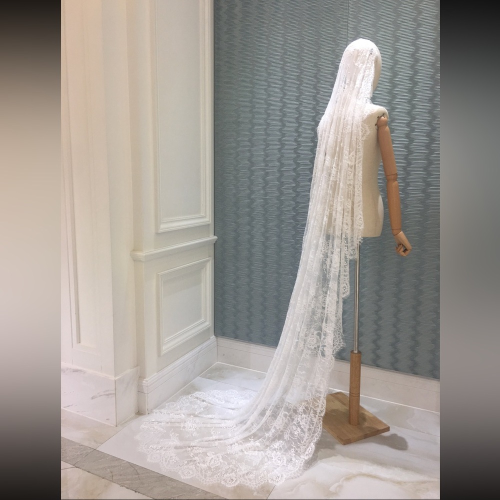 White Lace Bridal Veil 👰🏻‍♀️🤍